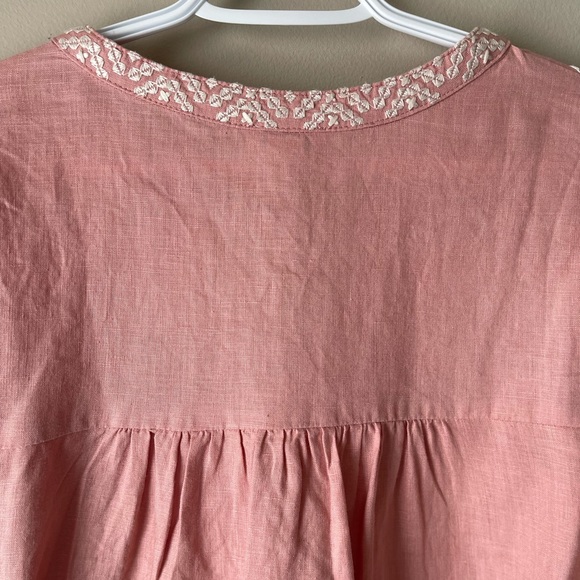 Sundance Amina Beauty Dress Floral Aztec Embroidered Linen Dress - Picture 12 of 16